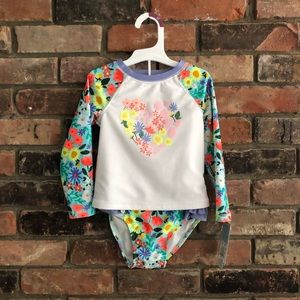 Cat and Jack 3T Two Piece Swimsuit NWT